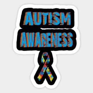 Autism Awareness T-ShirtAutism Awareness Ribbon Raise Awareness Graphic T Sticker